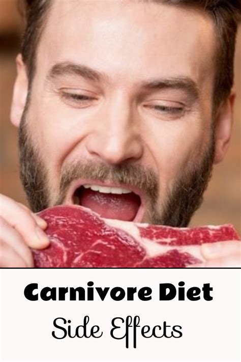 meat only diet side effects.